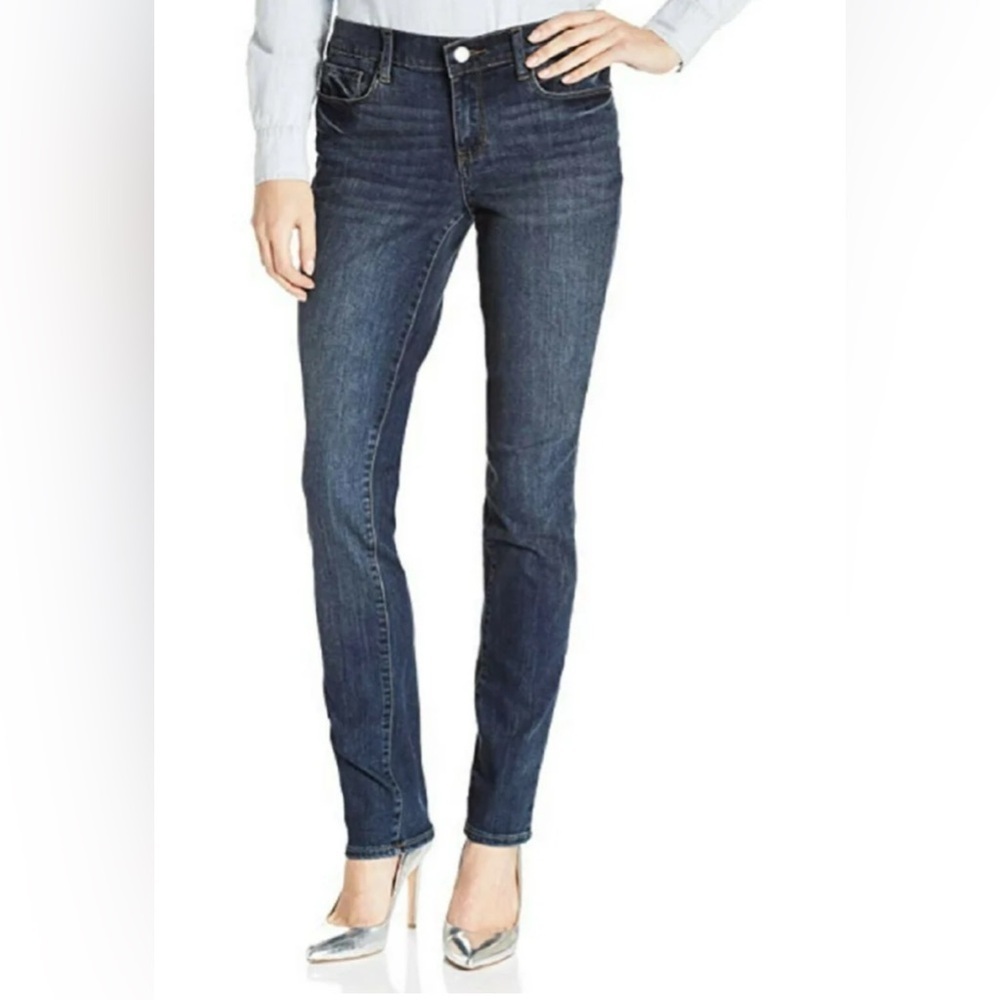 DKNY Dark Blue Straight Leg Stretch Jeans. Size-10